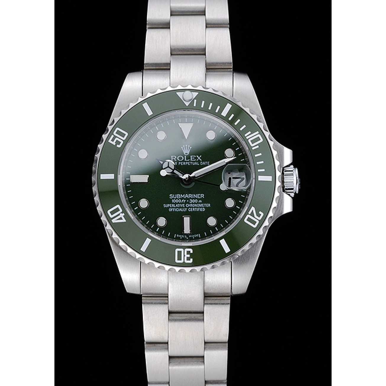 Aaa replica watch Submariner 1454151 Dial Steel Bracelet Stainless Green Rolex 0511